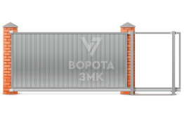 Откатные ворота с пультом 2200×2500 ЗМК-7495