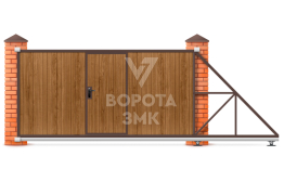 Деревянные ворота 2600×1800 ЗМК-7716