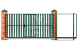 Ворота раздвижные 2500×3500 Doorhan ЗМК-6888