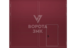 Ворота промышленные распашные 2000×5000 ЗМК-5009