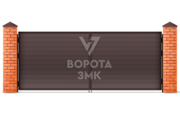 Утепленные распашные ворота 2750×1750 ЗМК-5248