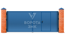 Распашные ворота двухстворчатые 2750×3000 ЗМК-4925