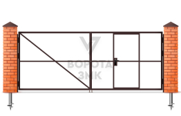 Распашные ворота Alutech 1500×2000 ЗМК-4730