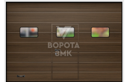 Ворота секционные с окнами 2125×2750 ЗМК-3363